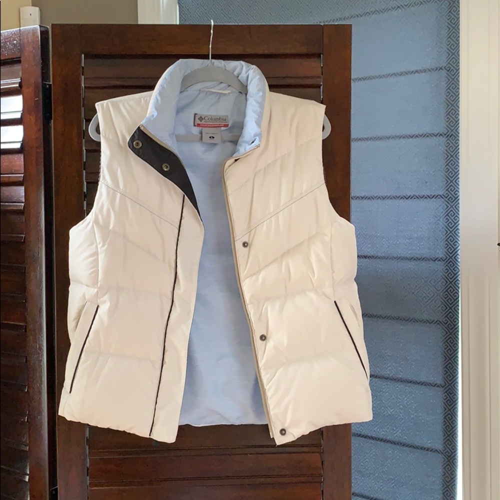 Columbia White & Blue Vest